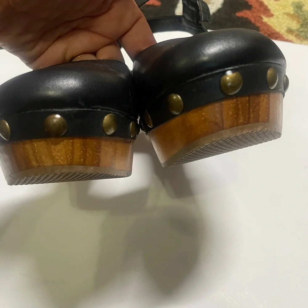 Cordani Black Clogs 9.5 - Picture 9 of 13